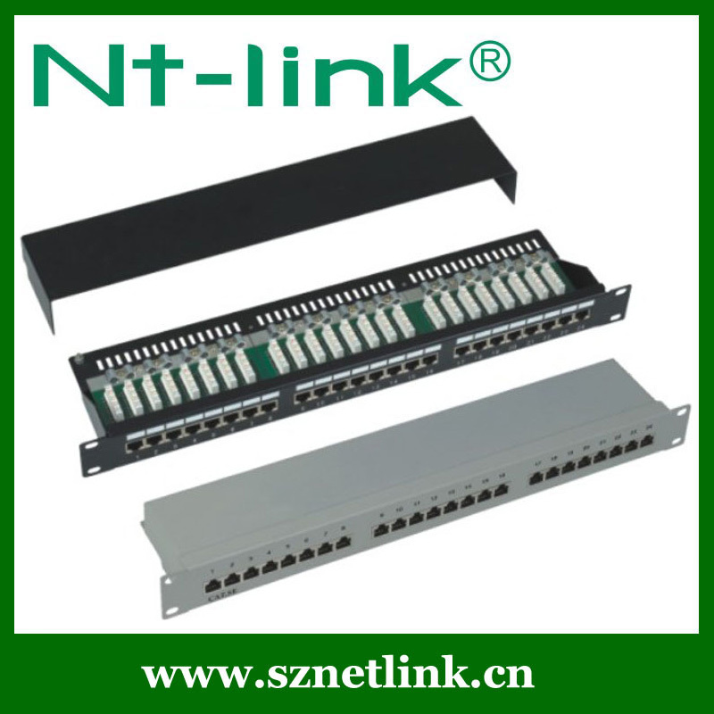 1u 24 ポート ブラック cat5e stp パッチ パネル仕入れ・メーカー・工場