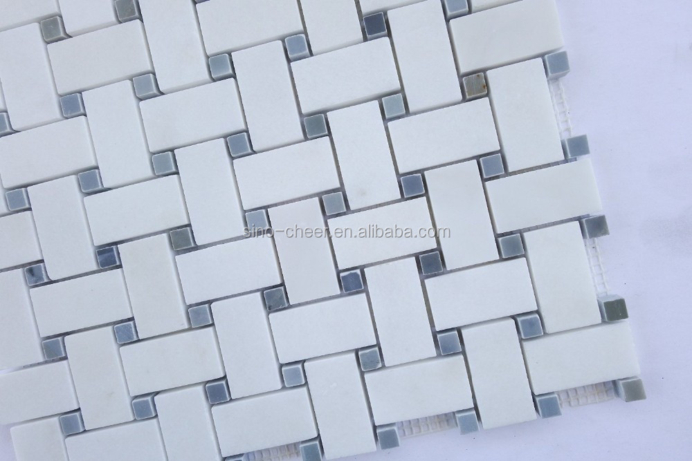 Classique blanc hexagone tuiles, moderne art de la mosaïque tuiles ...