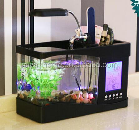 Mini Desktop Usb Aquarium Mini Fish Tank Led Desktop Aquarium