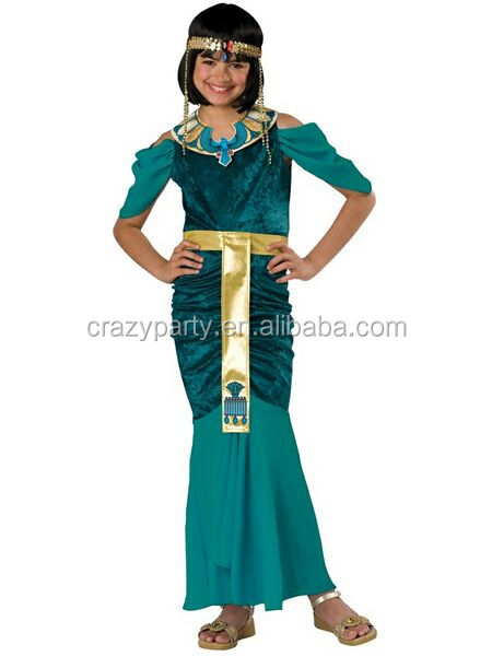 エジプトデザイン2014年ジュエルコスチュームコスプレクリスマスプレゼント古代ドレス女の子のためのパーティー衣装カーニバル問屋・仕入れ・卸・卸売り