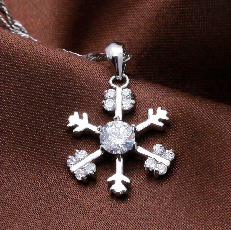 2014 wholesale snow 925シルパージルコニアペンダントロジウムメッキアクセサリージュエリー問屋・仕入れ・卸・卸売り