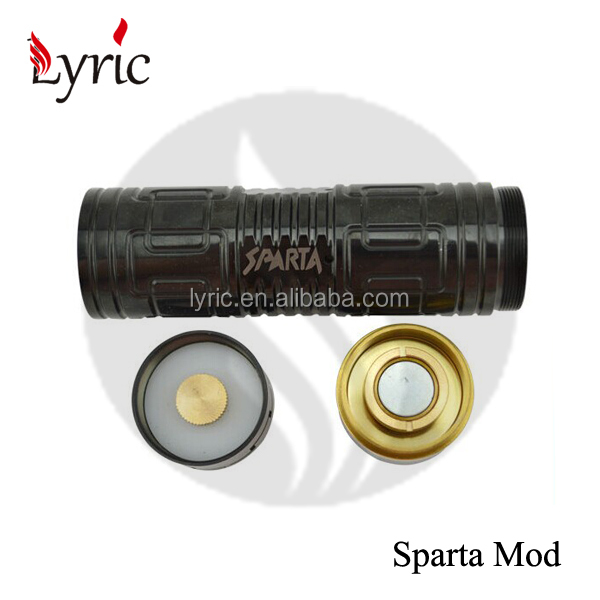 Newest SS black mechanical mod 26650 Sparta mod