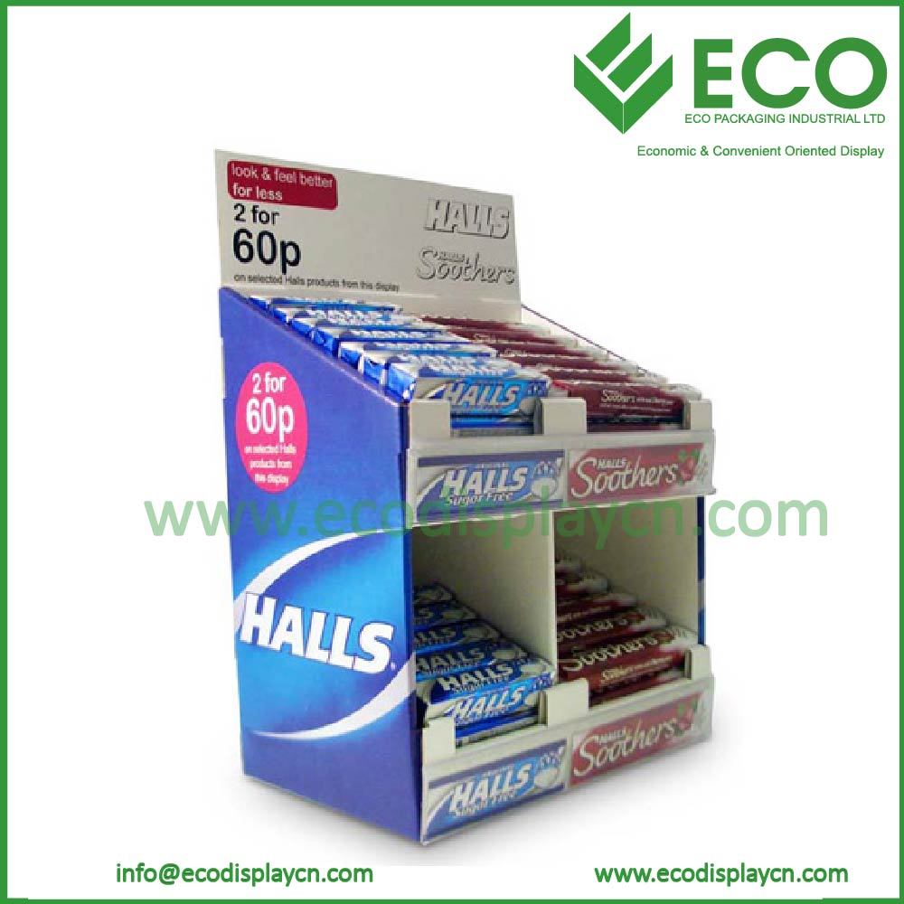 New Design Paperboard Counter Display Stand for Chocolate Bar Display