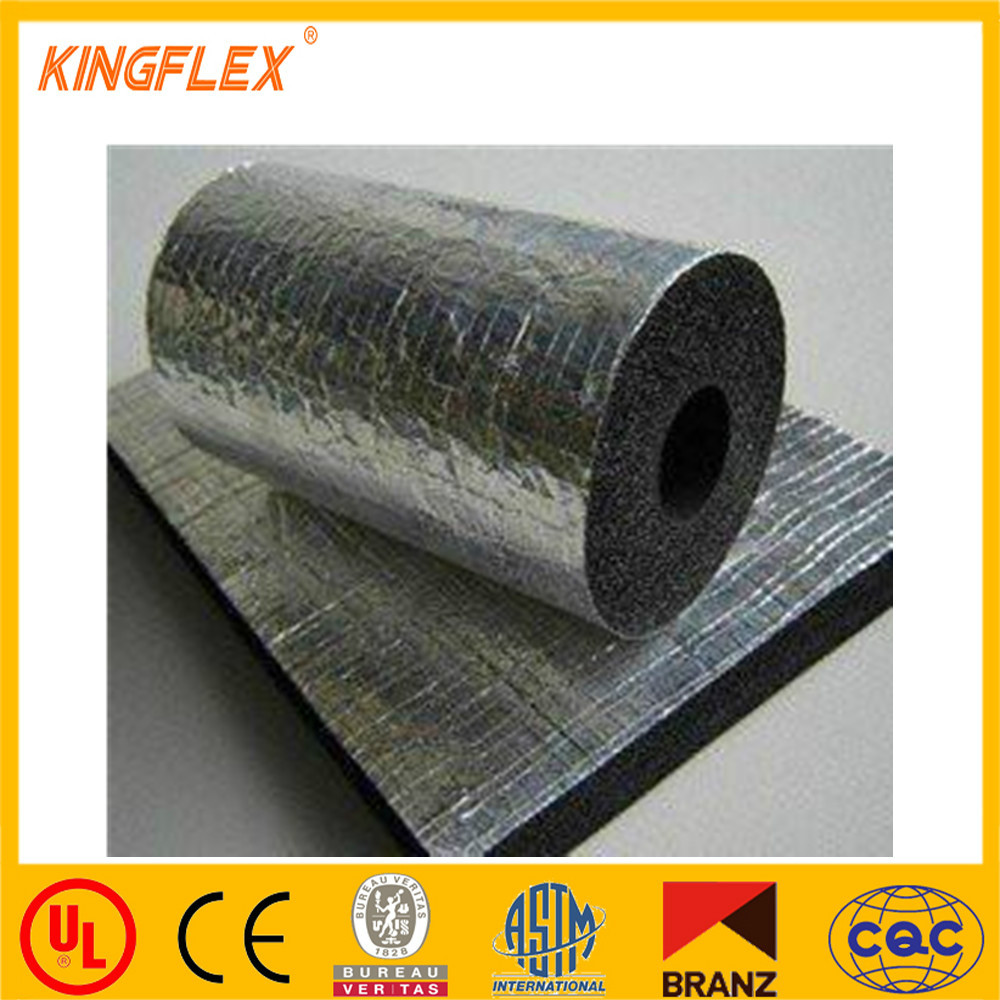 Flexible Nitrile Rubber Foam Insulation Sheet And Tube With Foilclad