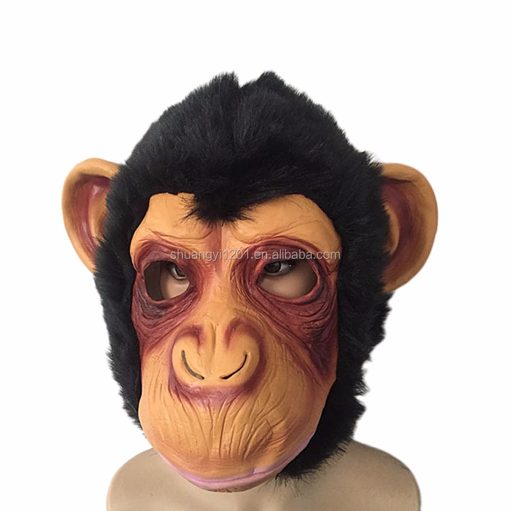 Costume Animal Head Monkey Mask Latex Mask on m.alibaba.com