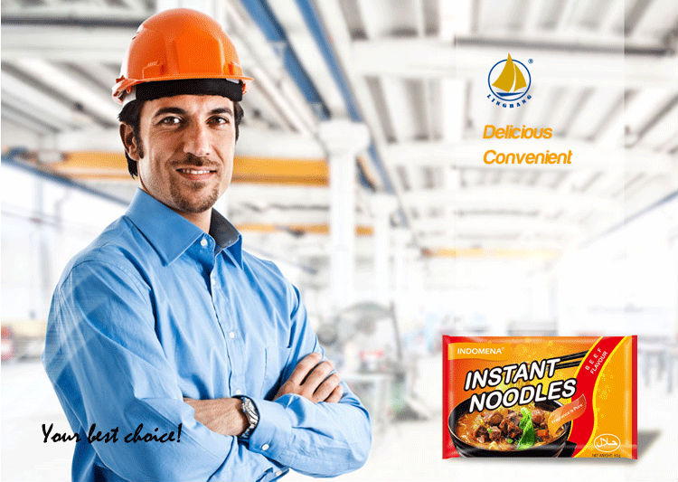 65g Instant Soup Brands Fried Beef Flavor Instant Noodle