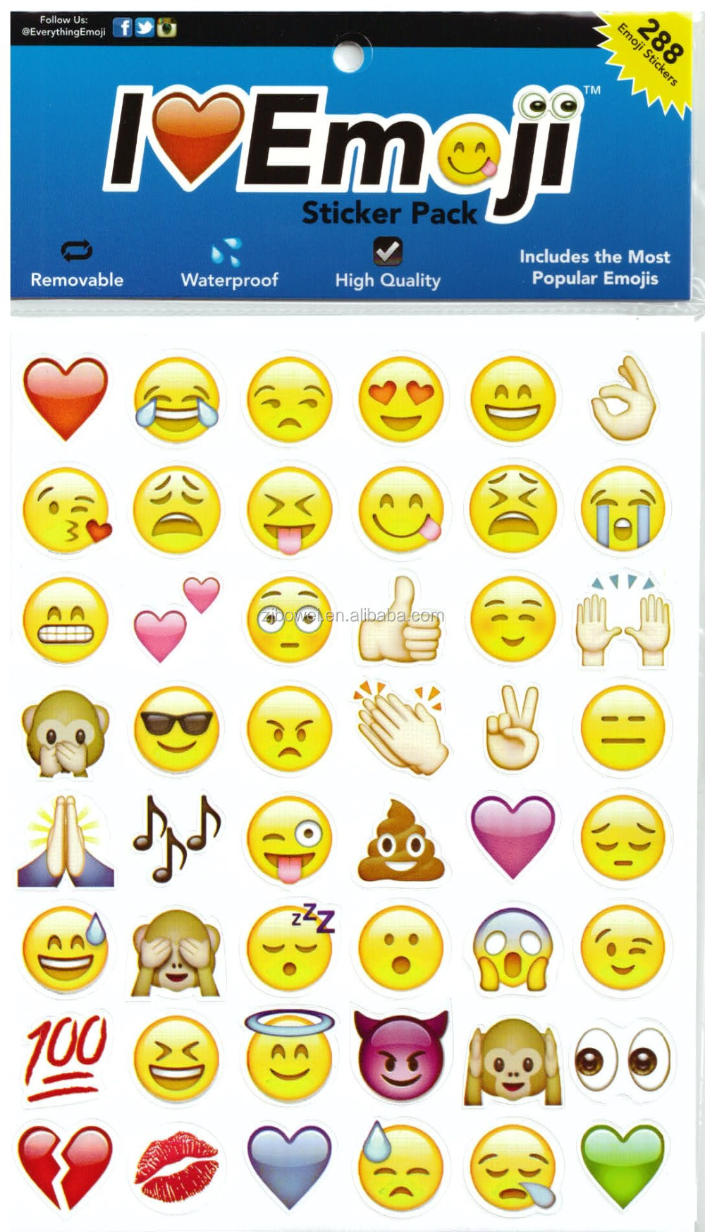 プロモーション熱い販売の高品質製品emojiemoji卸売のためのステッカー仕入れ・メーカー・工場