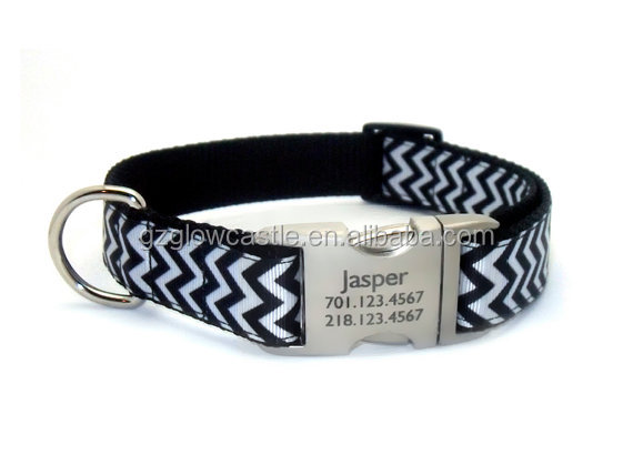 Chevron Stripe Personalized Dog Collar (3).jpg