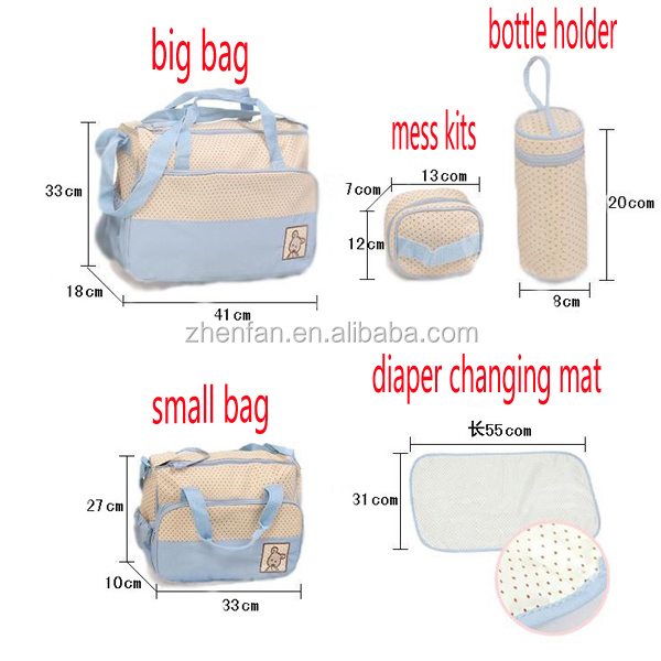 ダークブルー5個マルチ- 機能の赤ん坊のおむつおむつ袋/ミイラ変化セットハンドバッグ問屋・仕入れ・卸・卸売り