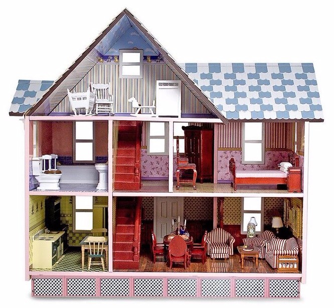 Mdf Wooden Craft American Girl Doll Furniture Dolls House For