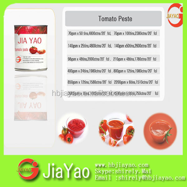 tomato paste specification fresh tomatoes