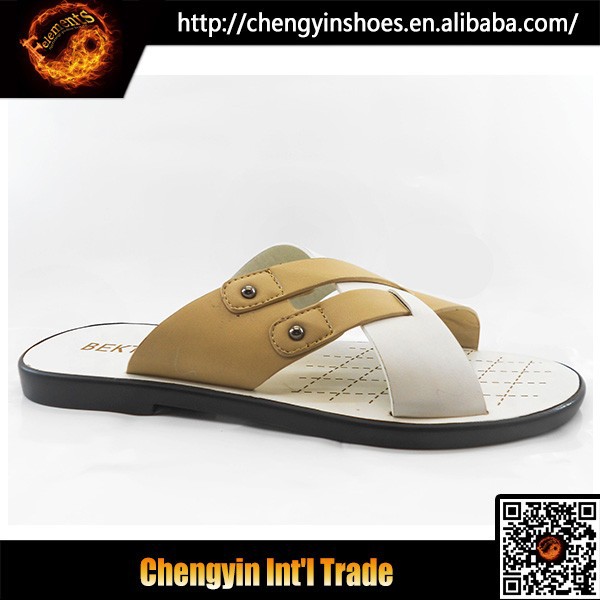 China 2015 Mens Leather Slippers And Sandals - Buy Mens Leather ...