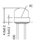 麦わら帽子5ミリメートル赤色ledが付いている円形ドーム型上部発光ダイオード( レンズ色の水クリア)仕入れ・メーカー・工場
