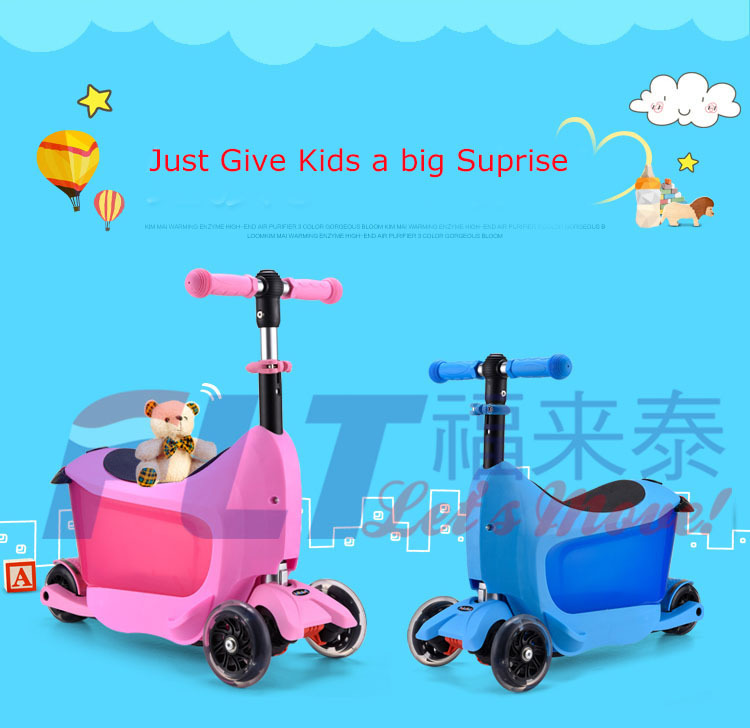 新しい子供31スクーターの安定した座席および取り外し可能な容器と熱い販売のための仕入れ・メーカー・工場
