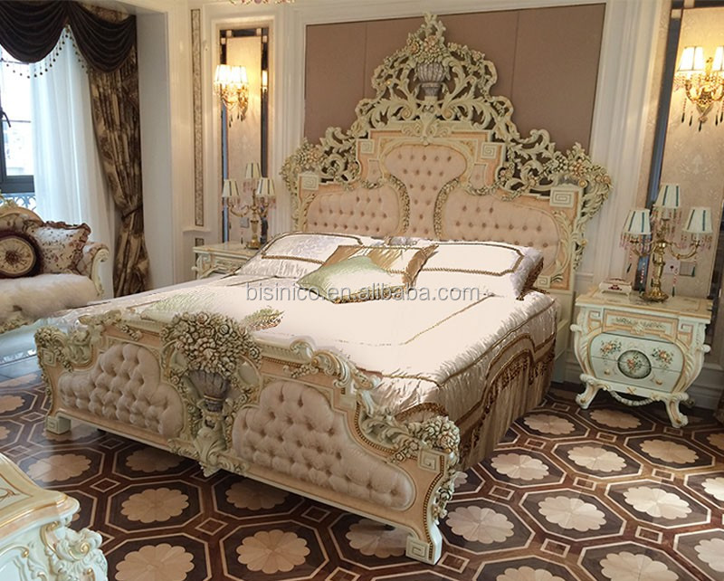 Italien/français rococo de luxe mobilier de chambre, dubaï de luxe ... Chambre a coucher italienne de luxe