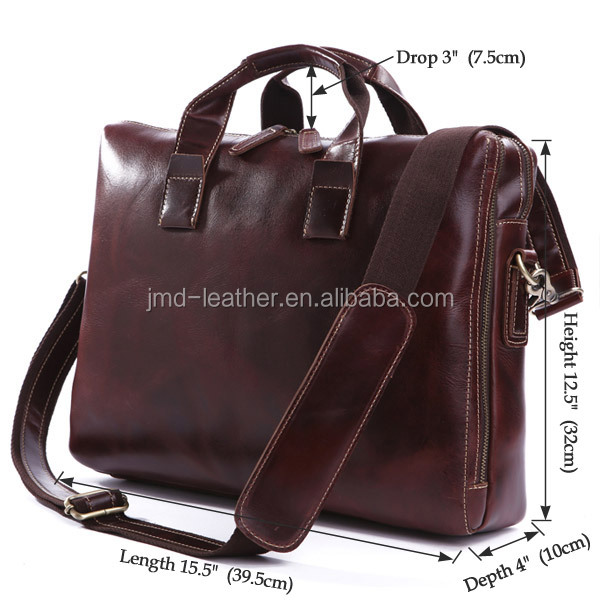 Jia Mei Da Brand Genuine Leather Briefcase Laptop 2014 #7167Q
