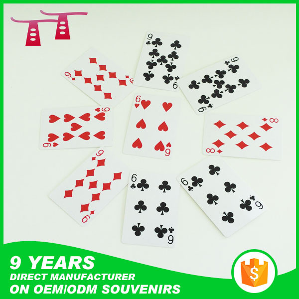 Custom plastic poker playing cards