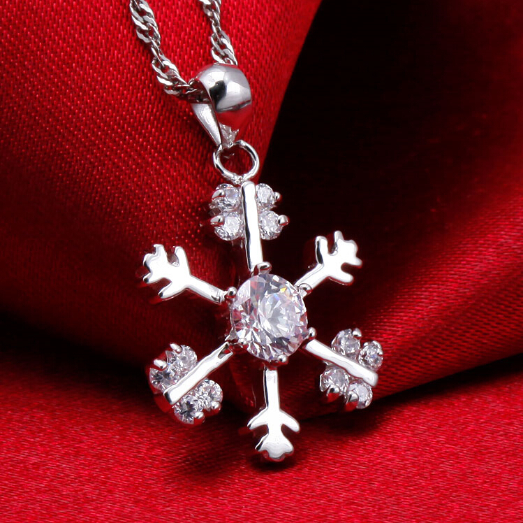 2014 wholesale snow 925シルパージルコニアペンダントロジウムメッキアクセサリージュエリー問屋・仕入れ・卸・卸売り