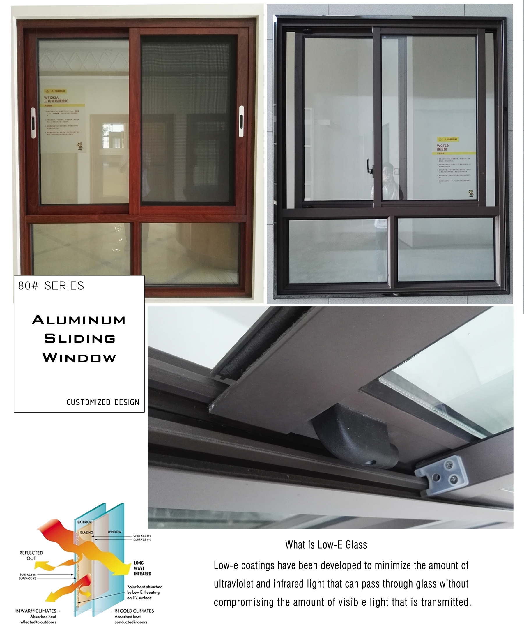 Factory Direct Sale Jindal Aluminium Sliding Window Sections Catalogue