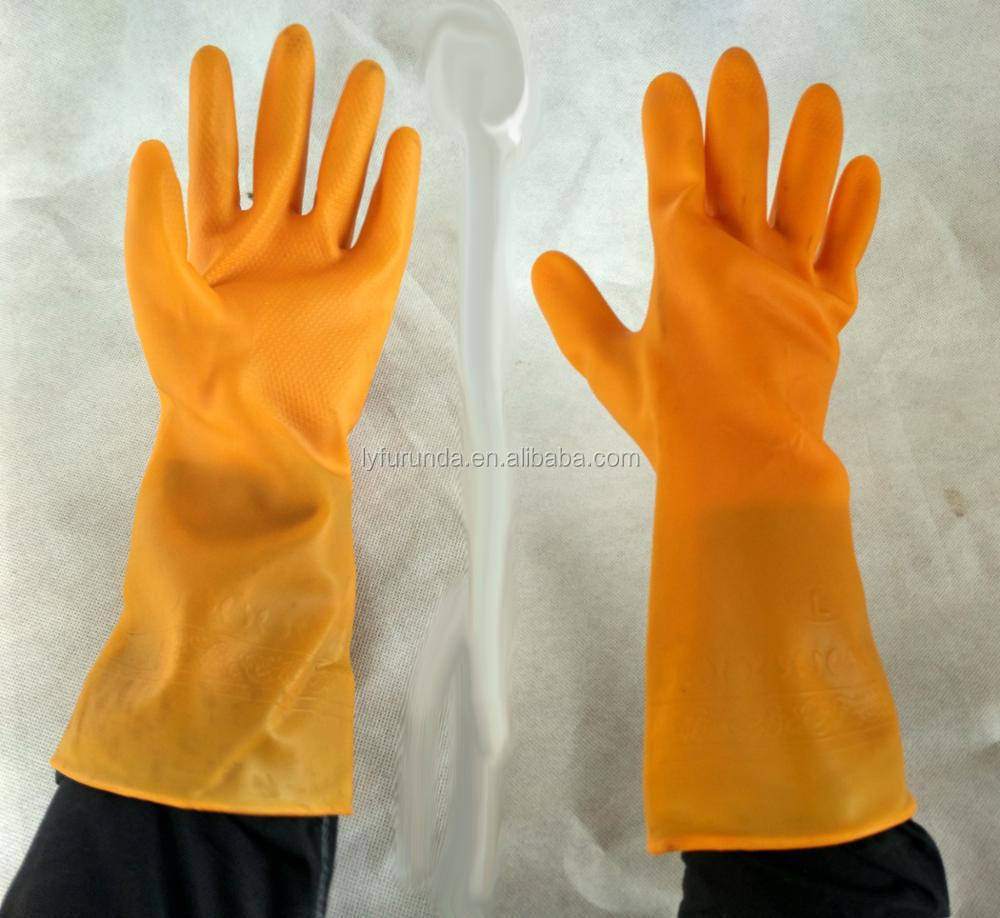 Skin Color Latex Gloves Latex Gloves Yellow Top Glove Latex Gloves