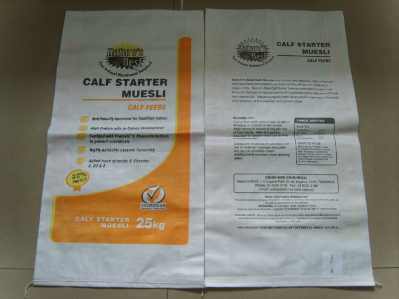 plastic pp woven corn starch plastic bag