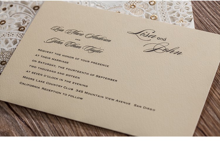 魅力的な 100%良い フィードバック高品質結婚式の招待カード 2016仕入れ・メーカー・工場