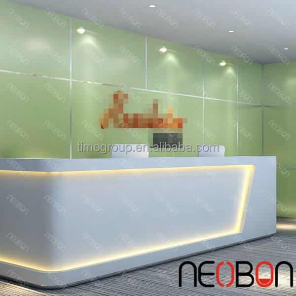 Cheap Small Nail Salon Reception Desk Counter,White Curved Reception