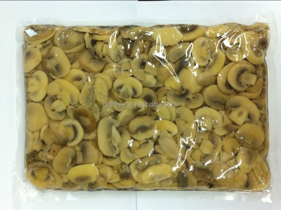 canned whole button mushroom in bag and plastic 50kg drum