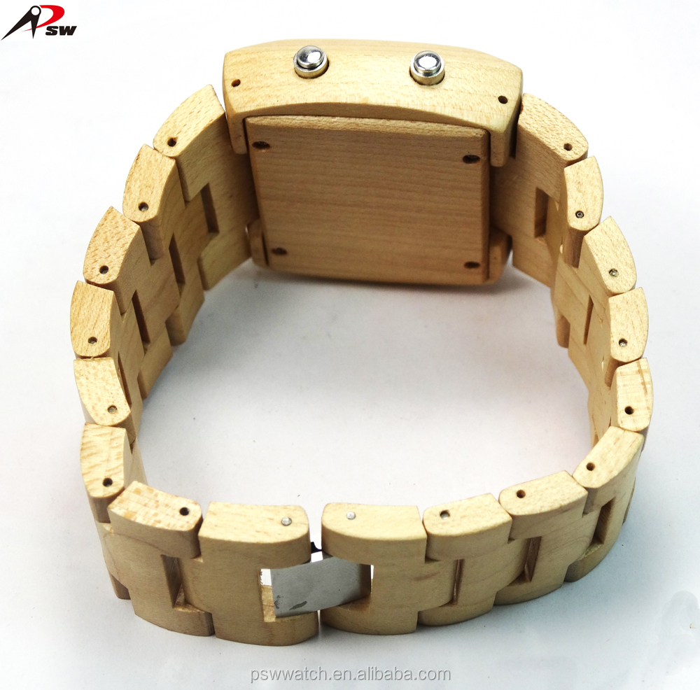 2015 new high quality bamboo wood watch custom bamboo watch