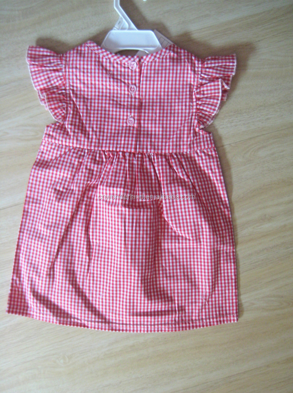 高品質の赤ん坊の衣服の子供の女の子の格子縞の子供のピンクのトップノースリーブtシャツ仕入れ・メーカー・工場