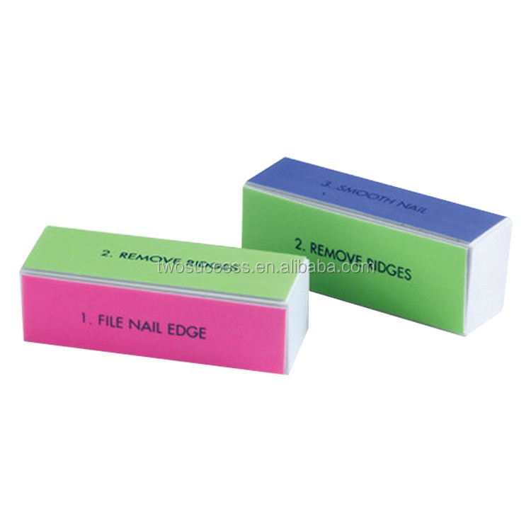 nail pedicure tool four side four step nail buffer block