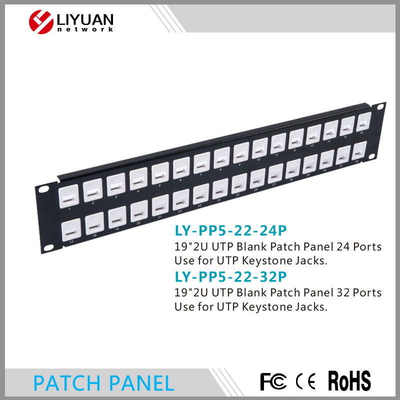 Ly-pp5-22-24p/ly-pp5-22-32p光ファイバーウォールマウント2uutpの空白のパッチパネル仕入れ・メーカー・工場