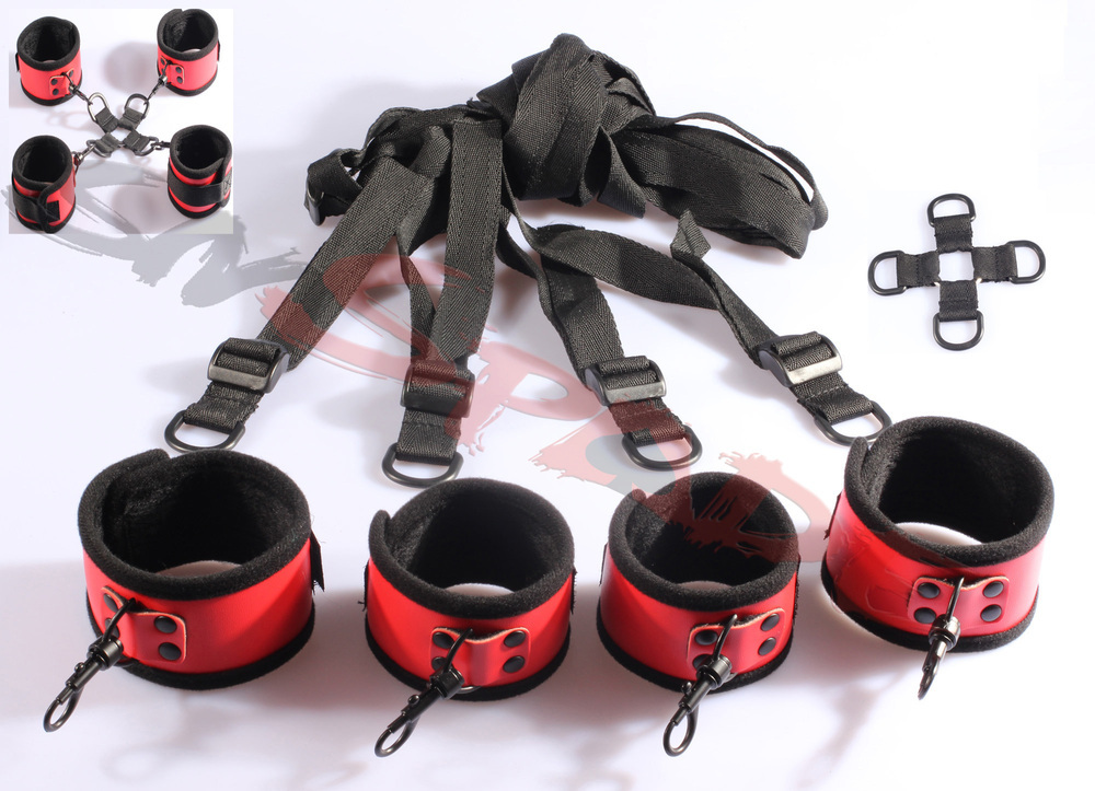 Free shipping multi-function restraint kit, Under the bed Restraint, hog-ti...