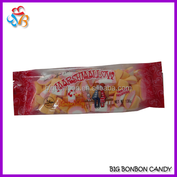 Halal Orange Shape Marshmallow,China BIG BONON CANDY price supplier