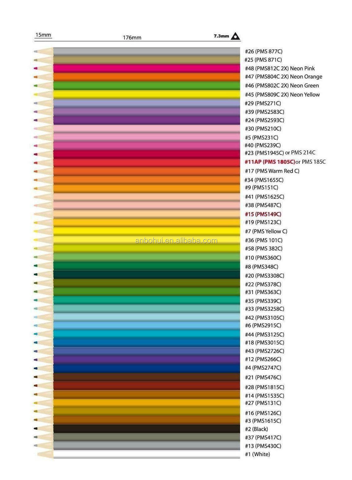 個の色の鉛筆12priting顧客のロゴと問屋・仕入れ・卸・卸売り