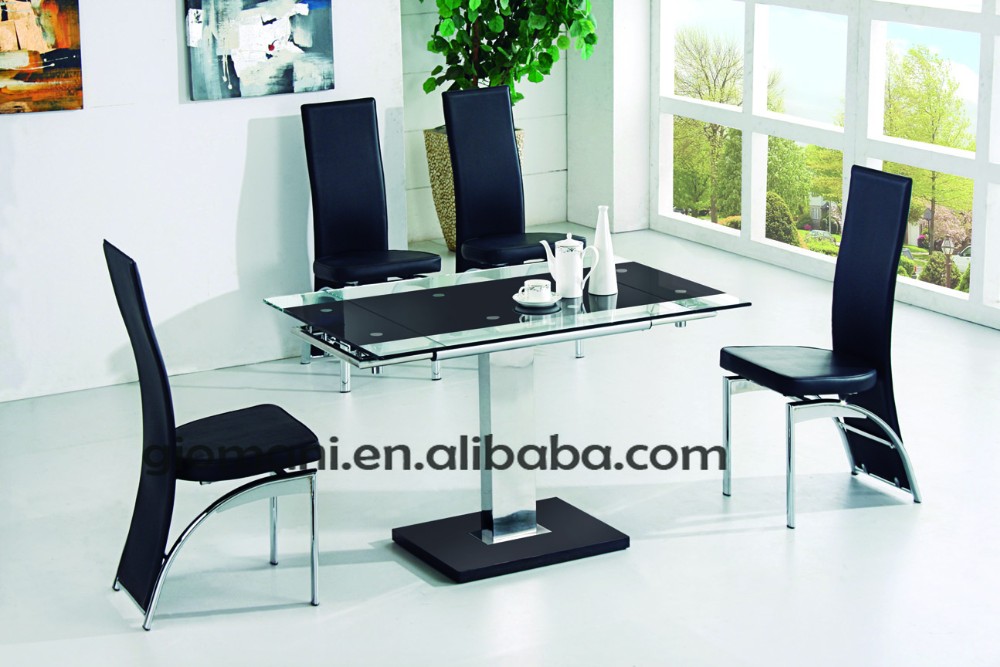現代ステンレス鋼台座テーブルベース小さな拡張可能なダイニングテーブル仕入れ・メーカー・工場