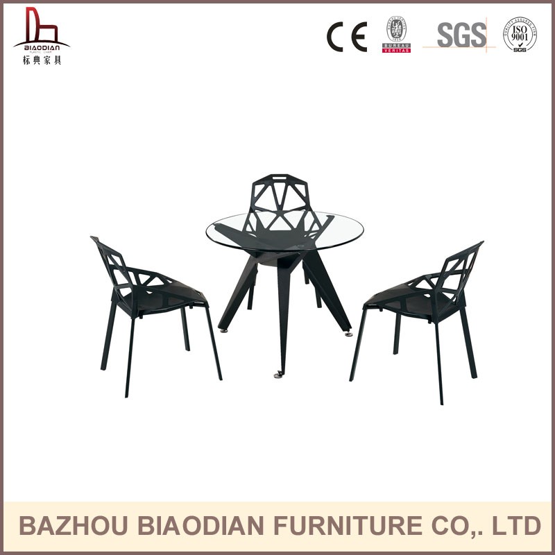 のガラスのダイニングテーブルセットのalibabaエクスプレス金属ガラスのコーヒーテーブルと椅子仕入れ・メーカー・工場