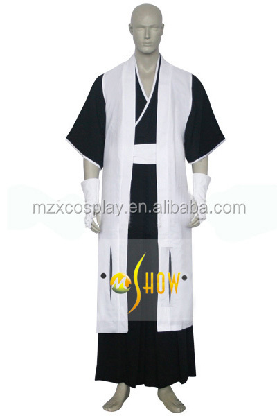 ホット日本の着物衣装アニメブリーチ部門第六·朽木キャプテンbyakuyaコスプレハロウィンの服ドレスの男性問屋・仕入れ・卸・卸売り