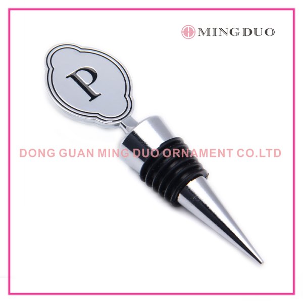 wholesale custom alphabet red wine stopper making metal wine stoppers