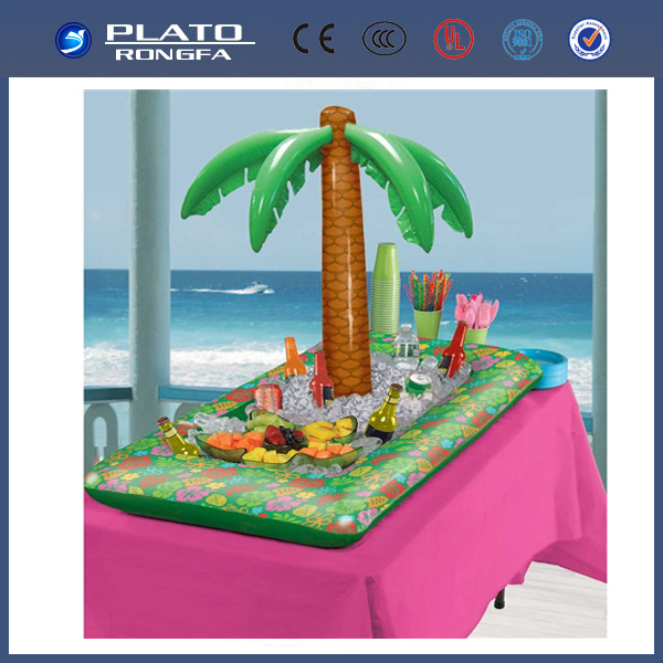 Coconut Pool Floating Inflatable Island, Durable Water Float Island