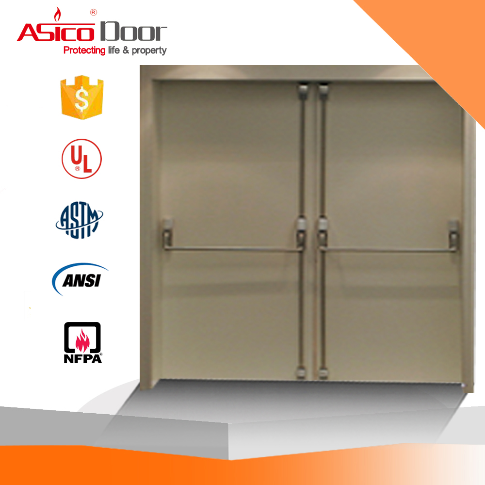 Asico China Low Prices Hotel Steel Fire Exit Door With Ul Listed