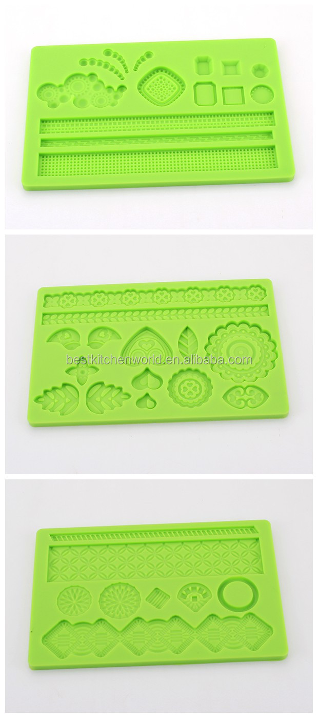 New Design Shape Fondant Cake Decoration Fondant Embossing Molds