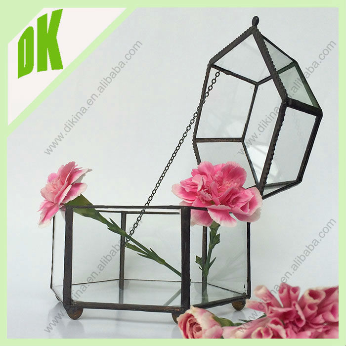 Glass wedding ring holder