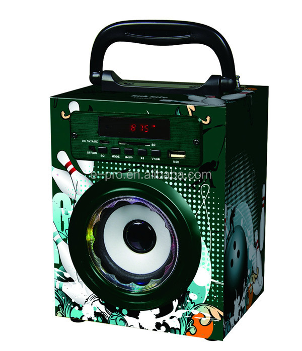 2.0木製のポータブルスピーカーでam/fm/tf/遠隔無線制御問屋・仕入れ・卸・卸売り