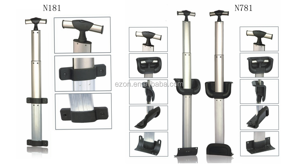Single Telescopic Retractable Luggage Trolley Handle Detachable
