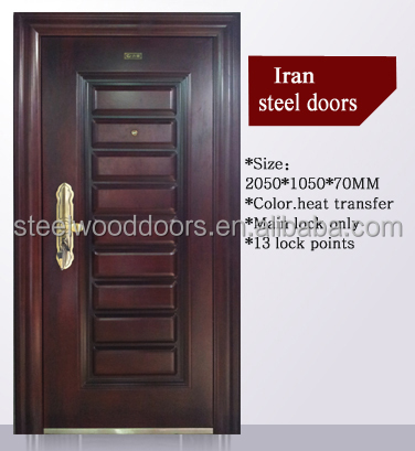 Hot Design Waterproof Cheap Exterior Steel Door View Waterproof