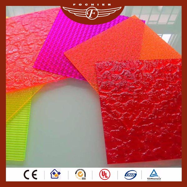 Anti-static Fluorescence color Poly PMMA Acrylic Sheet Cast