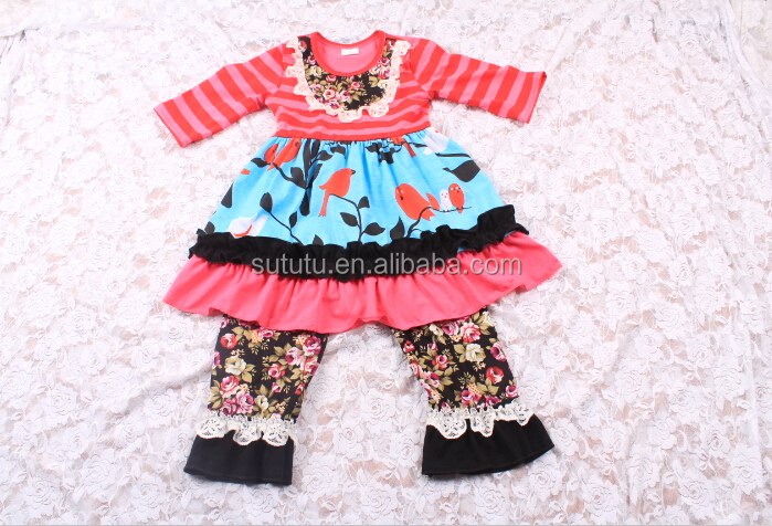 女の子ブティックハンガーおちない2015子供のクリスマスブティックの衣類の子供ブティックの服は、 卸売セット仕入れ・メーカー・工場