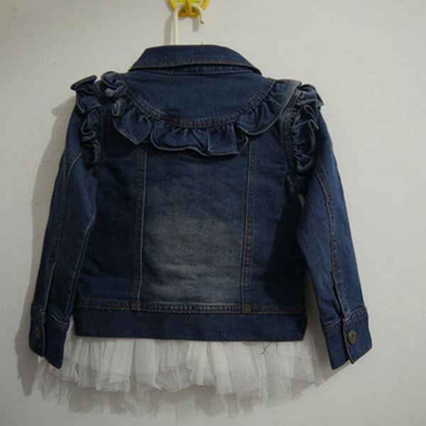 -新しい高グレード子供のレースの人気のある子の女の子のジーンズのジャケットの秋のコート( ulik- a0339)仕入れ・メーカー・工場