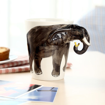 昇華カスタムエンボス3dの動物面白い字型のコーヒーマグ仕入れ・メーカー・工場